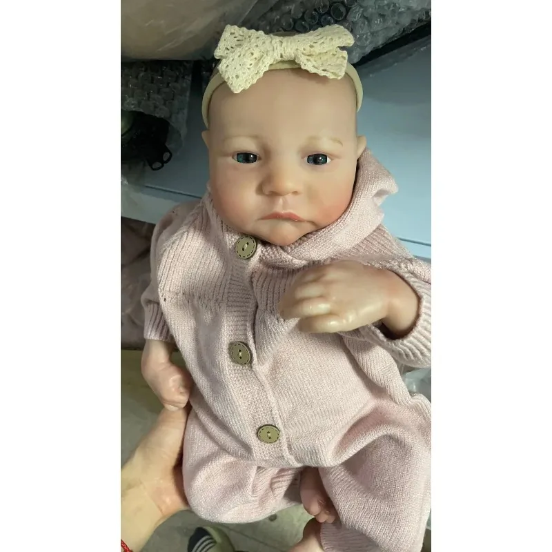48cm Full Body Silicone  Reborn Baby Doll Levi Awake/Sleeping Doll Safe and Harmless Toy