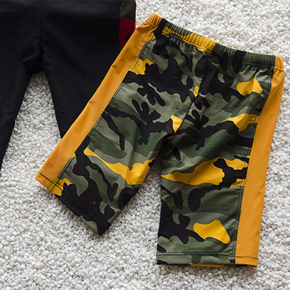 

Camouflage Swim Shorts for Boys Breathable Quick Bathing Suits High Elastic Waist Trunks Swimming Shorts Outdoor