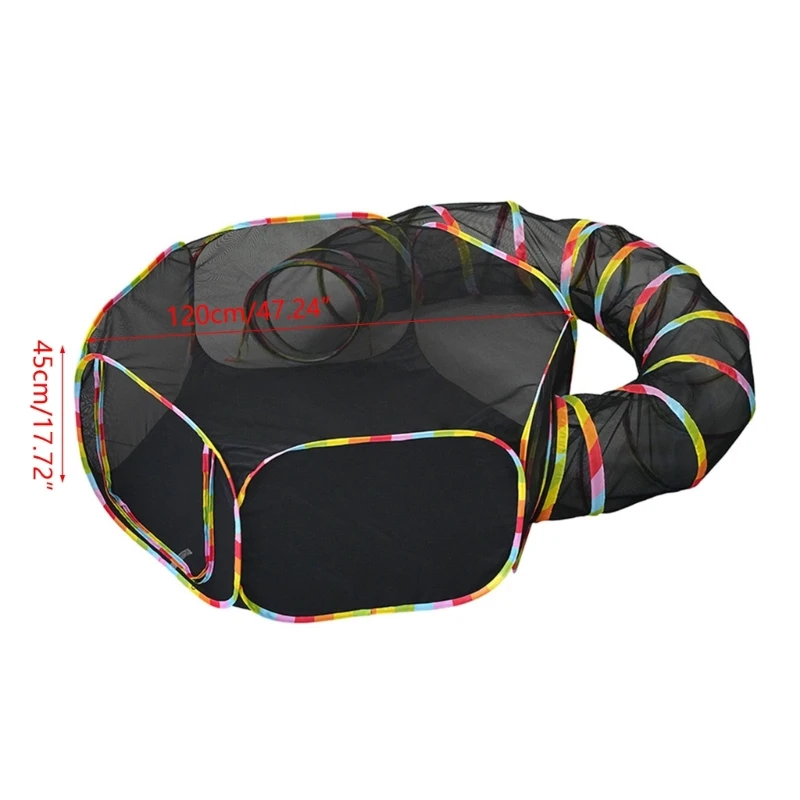 Cats Tunnel Foldable Indoor Toy Pet Training Interactive Tunnel Bored for Puppy Kitten Rabbit Play Tunnel Tube