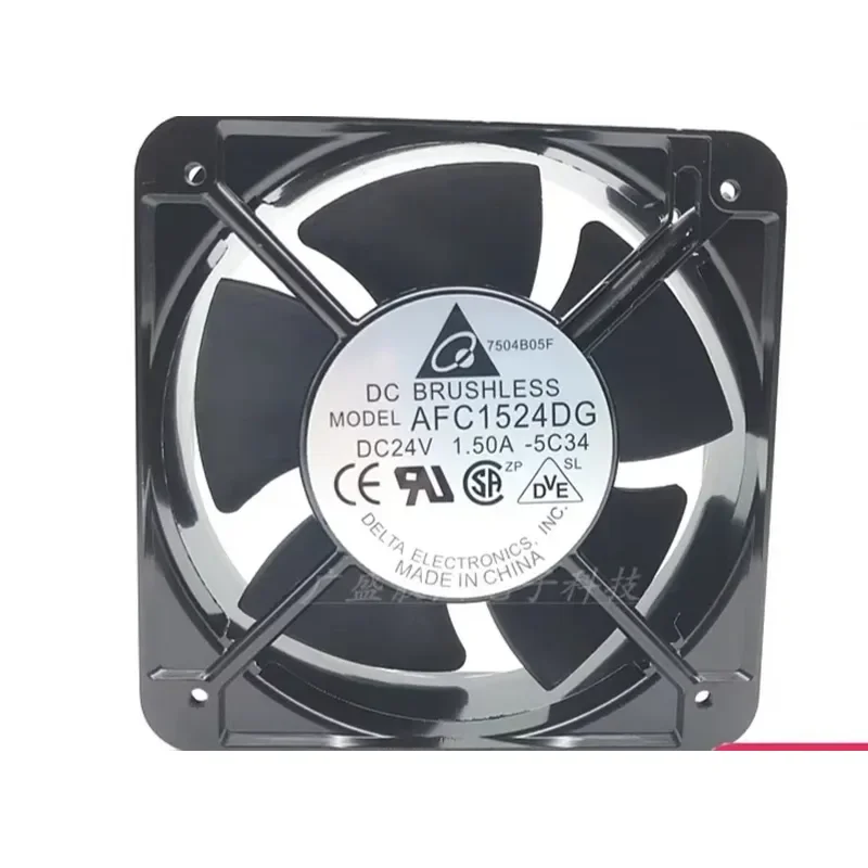 For Delta AFC1524DG 15050 15CM 24V 1.50A Aluminum Frame Inverter Welding Machine Large Air Volume Fan