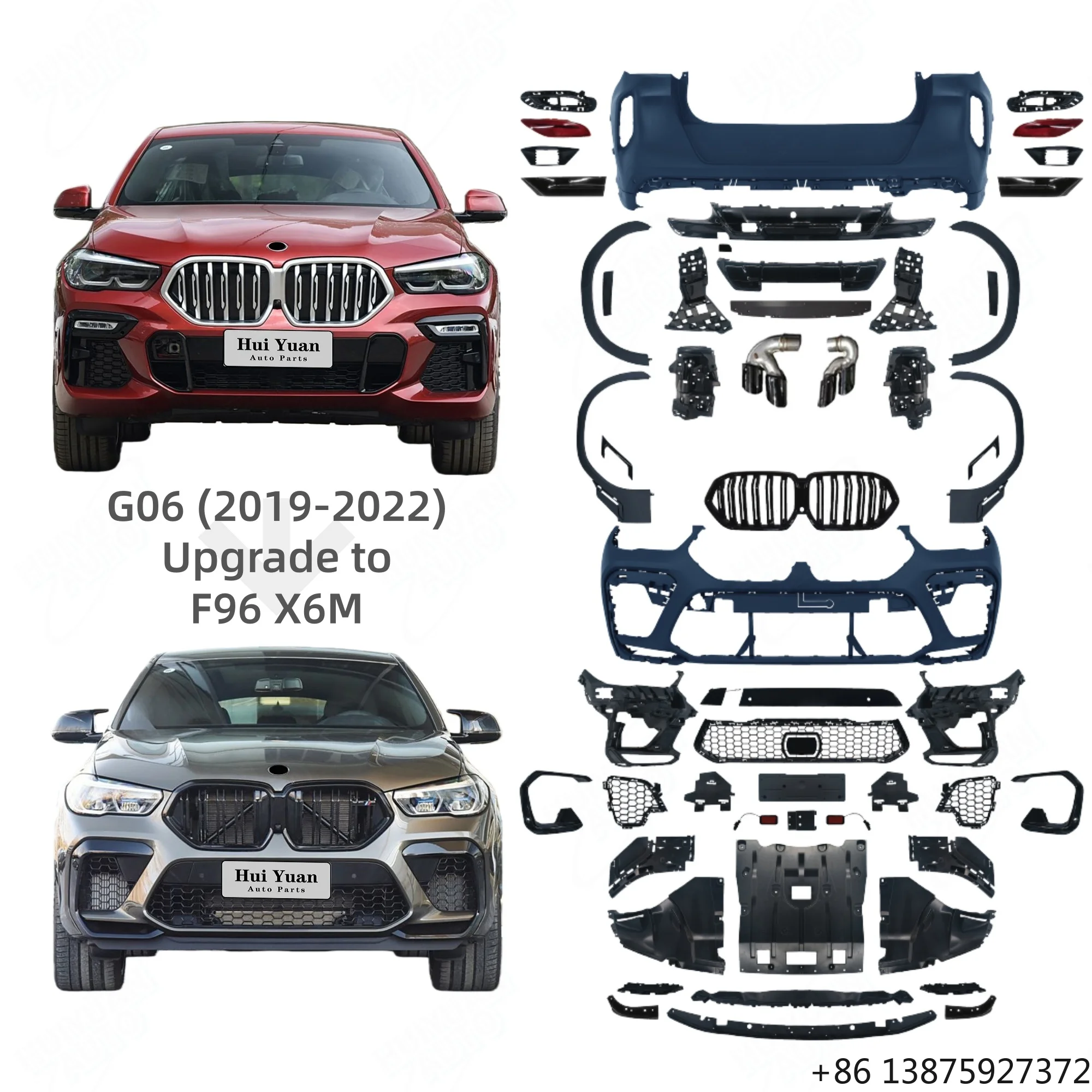 

Комплект для переоборудования кузова из PP/ABS для X6 серии G06 2019-2022: обновление до модели X6M F96