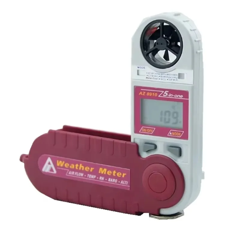 AZ8910 Handheld Meteorological Anemometer Wind Speed Temp Humidity Air Pressure Altitude Measuring Meter