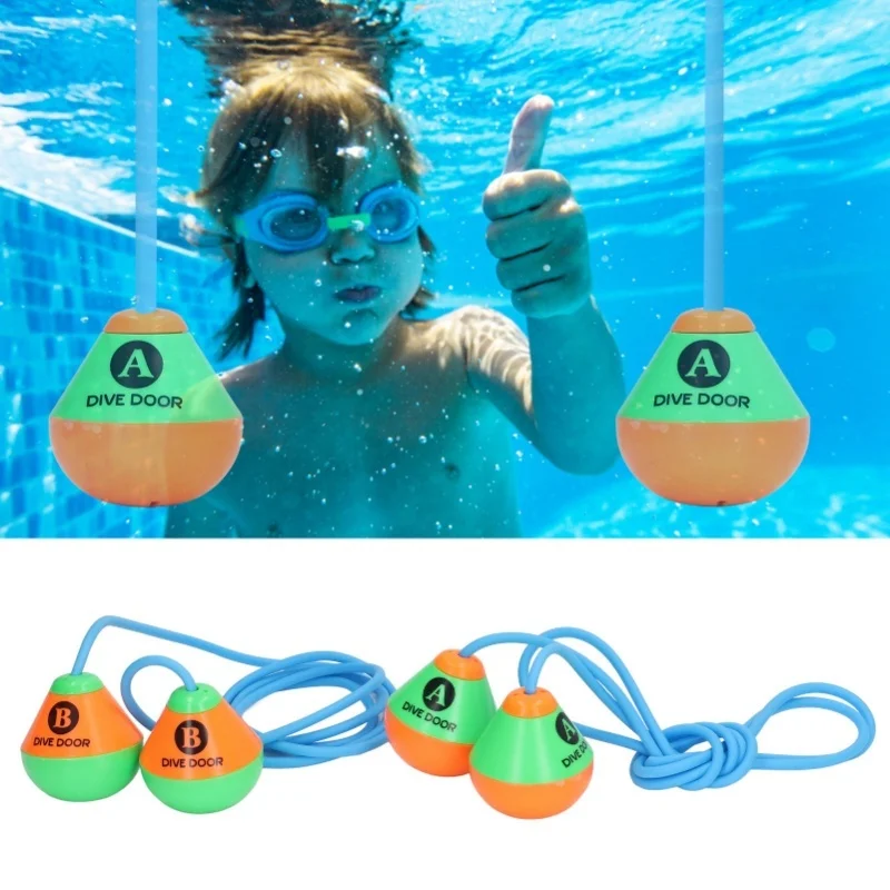 Porte de plongée pour enfants, 2 pièces, jeux d'eau, jouets d'entraînement sous-marin, jouet de natation intéressant