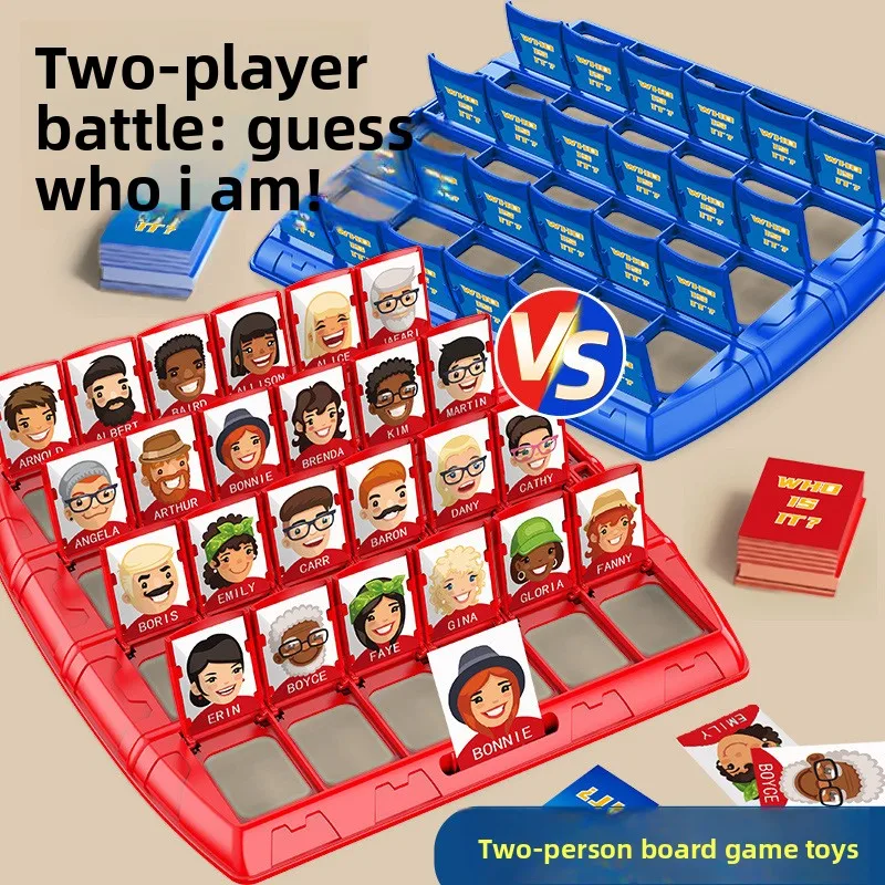 New Guess Who I Am Two-player Battle Board Game Thinking Concentration Training Boys and Girls Educational Toys