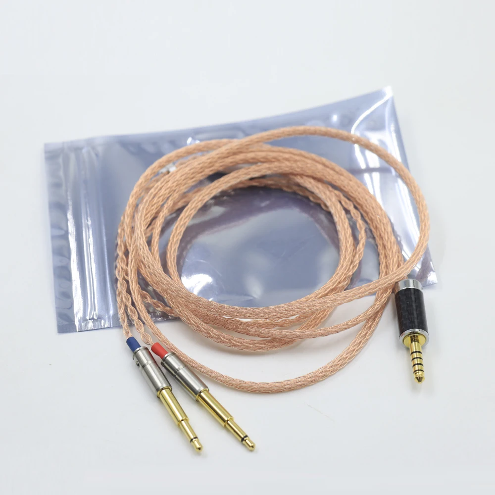 Cable de cobre puro de cristal único UPOCC de 16 núcleos para auriculares Meze 99 Classics NEO NOIR
