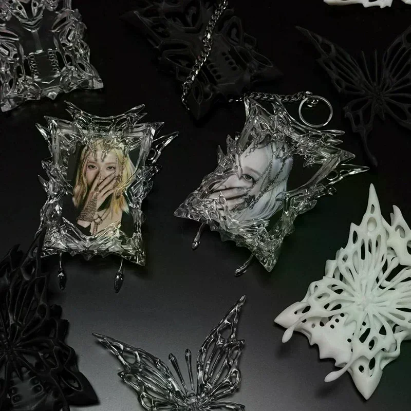 3d Holder Aesthetic Transparent Butterfly Photocard Protector Display Advanced High Quality Durable Material Easy To Install