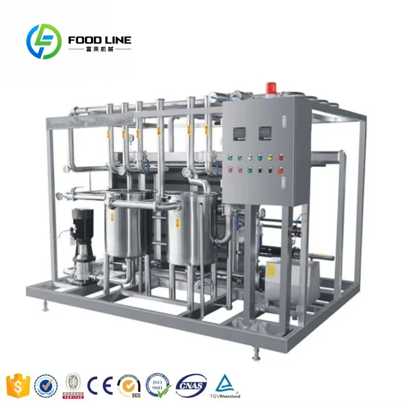 Customized Sanitary Aseptic Plate UHT Sterilizer 3000-5000L/H for Dairy Yogurt Beverage and Liquor Sterilization