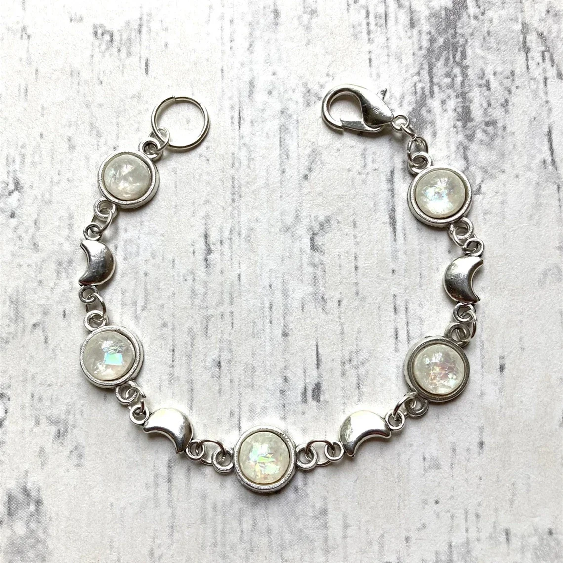 Fashion Bohemia Silver Moon Hippie Bracelet