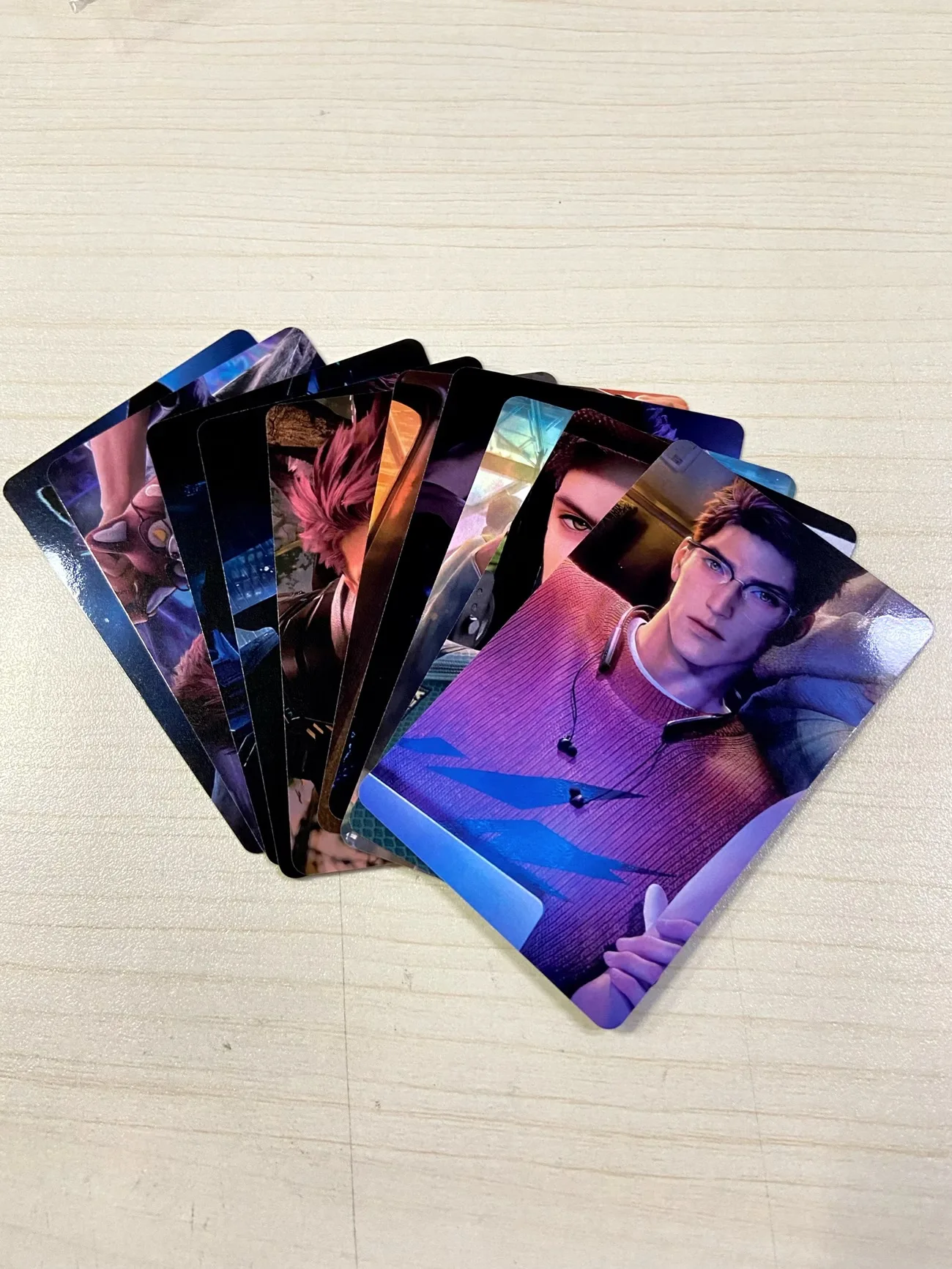 Love and Deep Space Aoyin Cosplay Small Card Starry Sky Rounded Corner Supporting Material DIY Small Card Rice System
