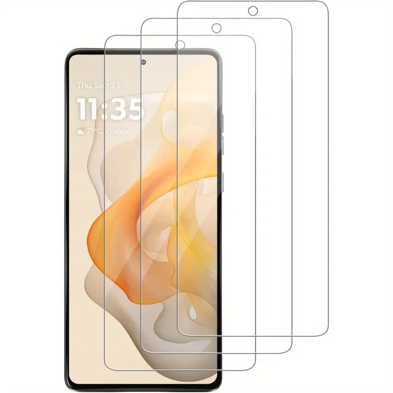 

3Pcs Tempered Glass for Motorola G Series Moto G85 G86 Power G84 G82 Screen Protector Scratch- Proof HD Transparent 9H Hardness