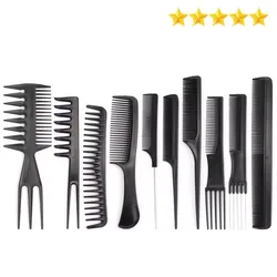 【Hot sales】10 Hair comb Barbershop hair comb Steel needle comb plastic comb flat head comb pointy tail