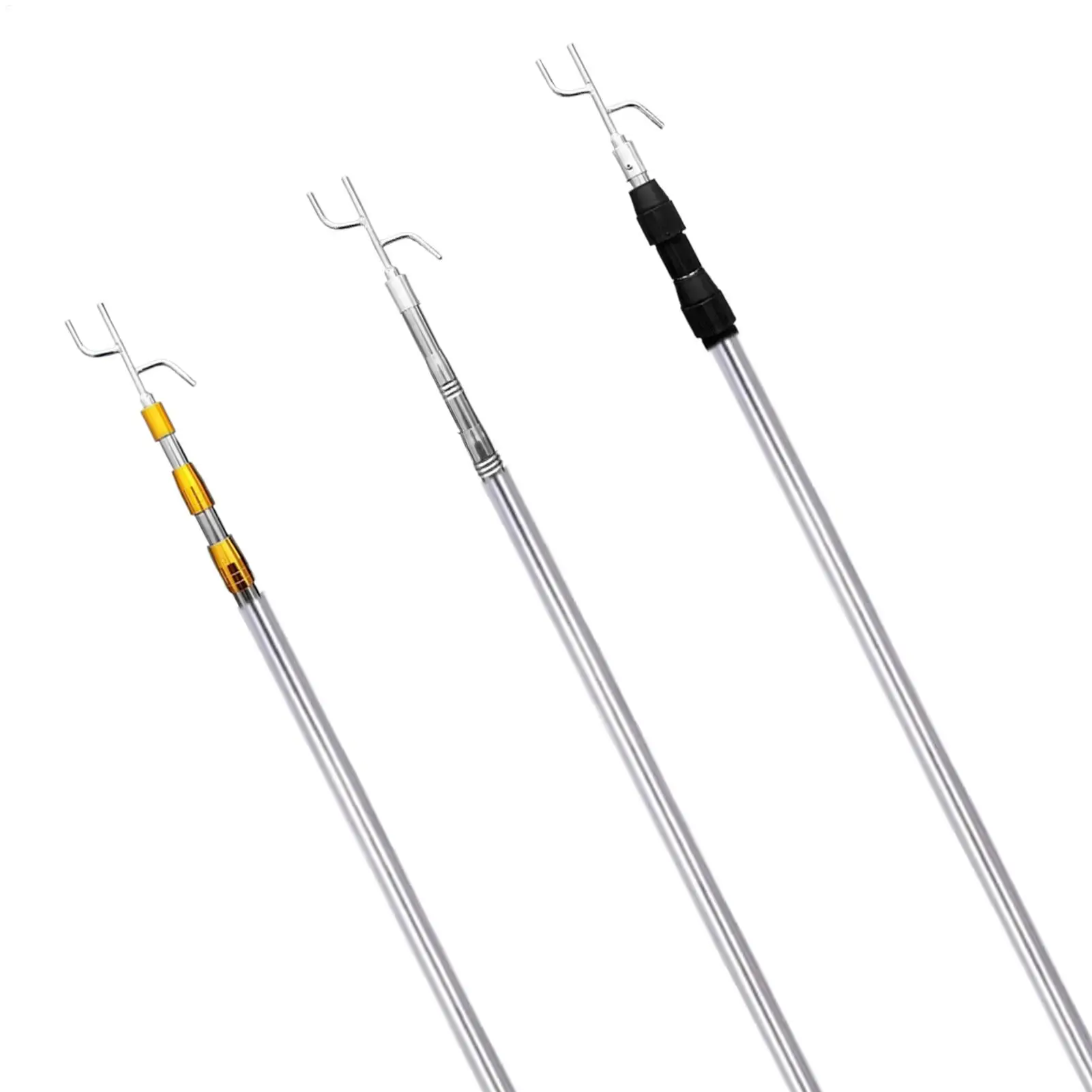 Multifunctional Grabber Reach Retriever Tool Heavy Duty Truck Accessories Telescoping Pull Pole With Two Cargo Retriever Hooks