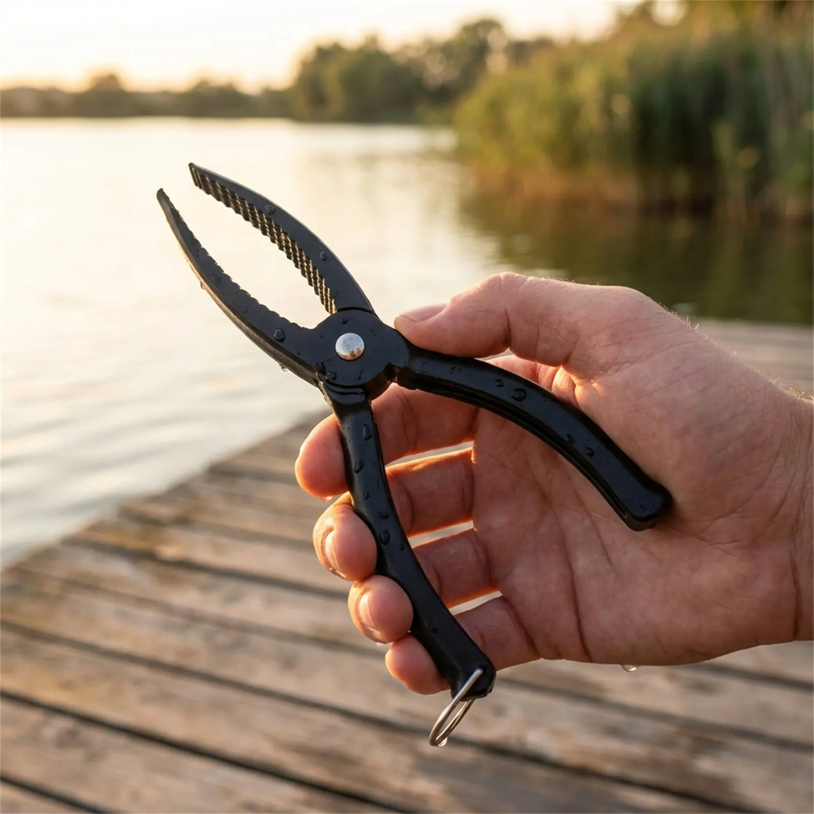 Outdoor Fischkontrollgerät: Kunststoff-Klemme, Fischgreifer, Köderfisch-Klemme, rutschfester Greifer, Zangen-Set