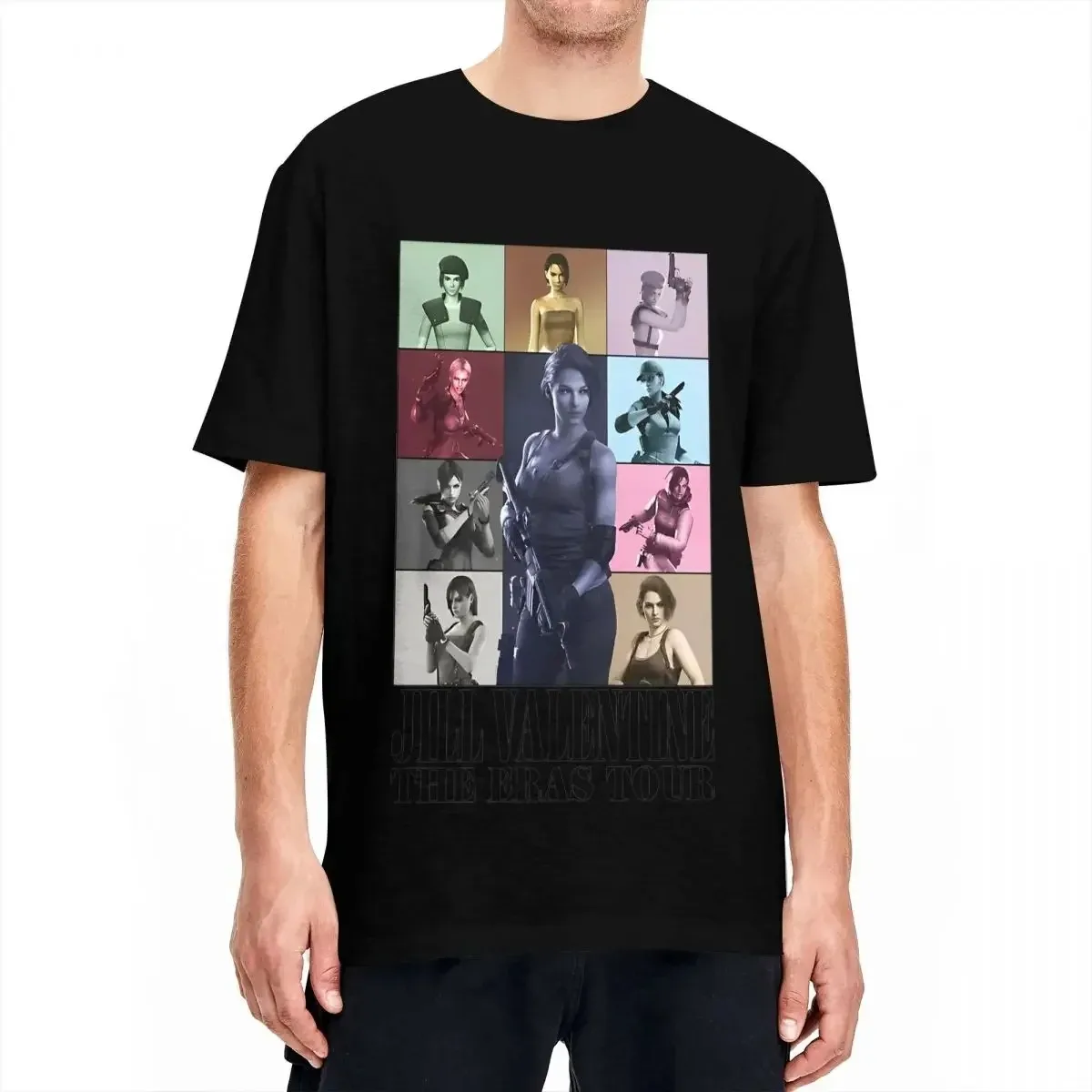 2026 Jill Valentine Design T-Shirt Men Residents Evils Funny Cotton T-Shirts Beach O Neck Harajuku Tees Pattern Oversized Tees