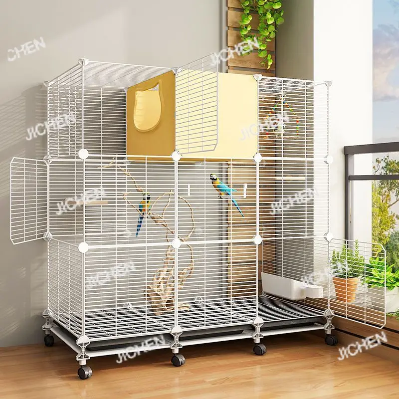 

Клетка для птиц, негабаритная вилла, попугай, мой, специальный большой трош, тигровая кожа, жемчужная коробка для разведения птиц, клетка-гнездо