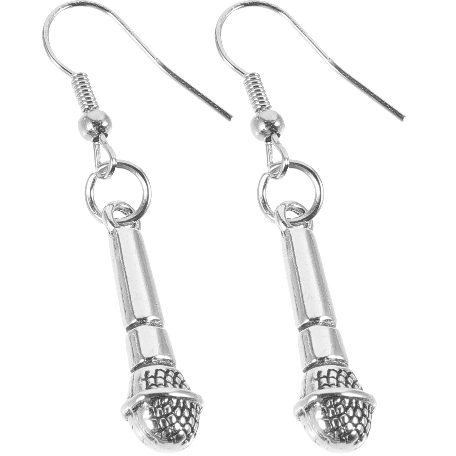  Creative Microphone Earrings Jewelry Charming Fancy for Women Accessories Dating Dangle Dangling Alloy