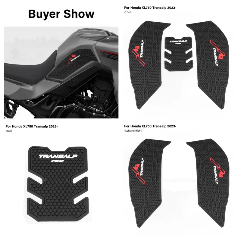 Motorcycle Side Fuel Tank Pad Protector Stickers Gas Knee Grip Traction Pads For Honda XL750 XL 750 Transalp 2023 2024 2025 -