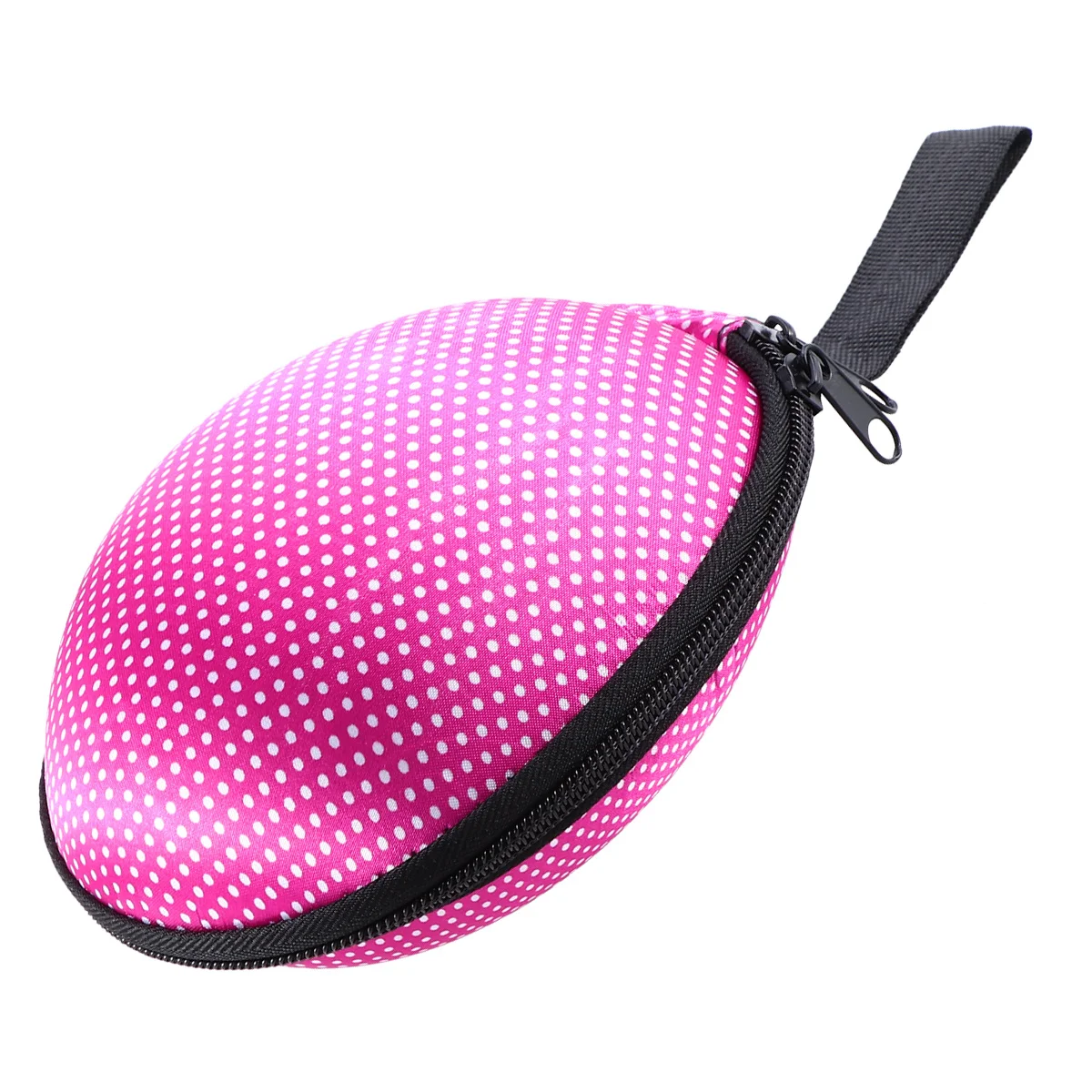 Silicone Bra Case for Invisible Bra Storage Travel Case with Dot Print Two-Way Zipper Lingerie Organizer Compact Protection