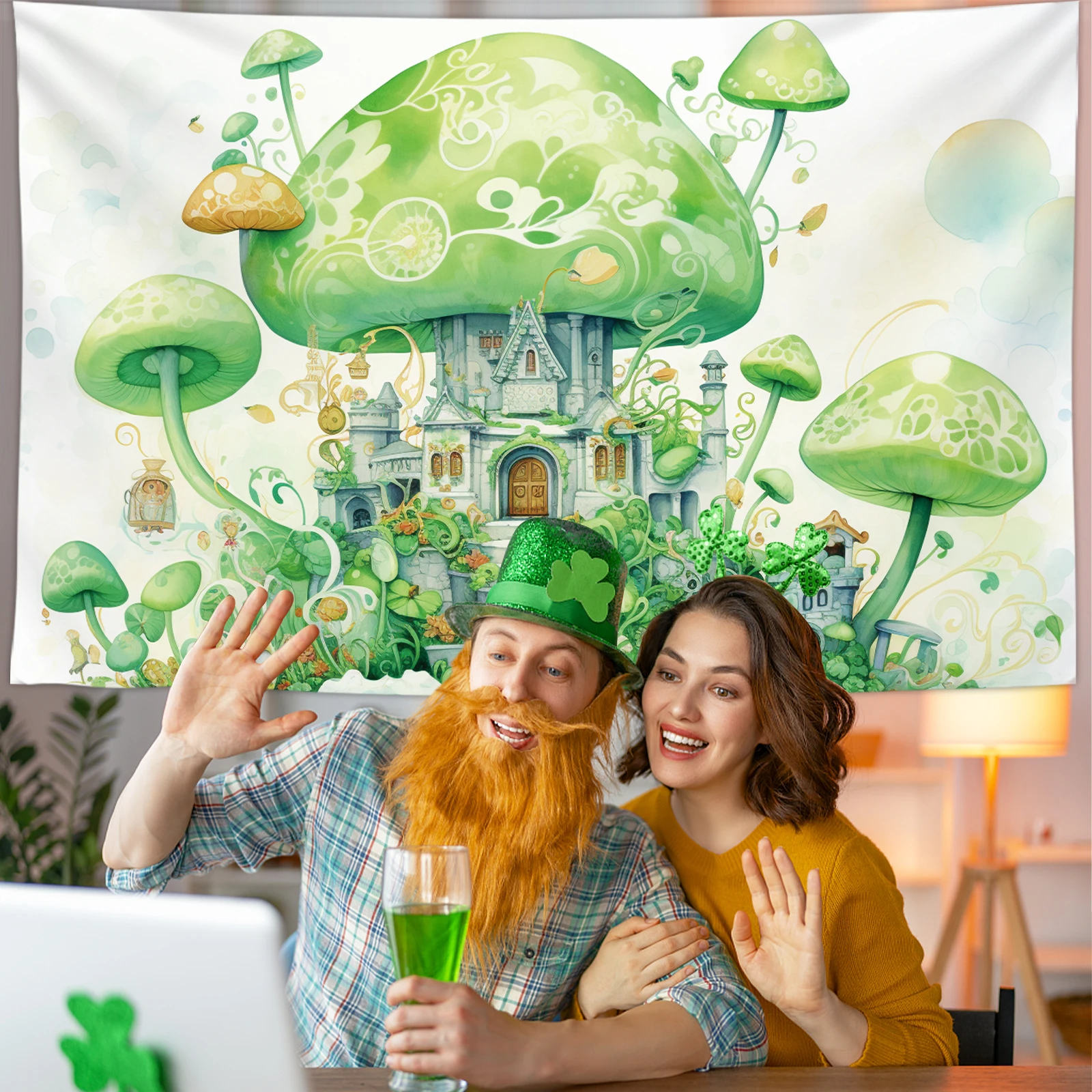 1pcs 100x 150cm st. Patrick's Day(2) Thema Hintergrund, Fotografie Hintergrund, verwendet, um Geschenke, Aktivitäten oder andere Party Dekoration