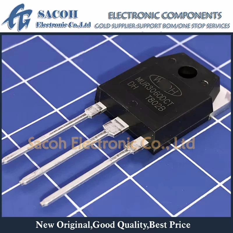 

New Original 10Pcs/Lot MUR3060DCT MUR3060 TO-3P 30A 600V Fast Recovery Diode