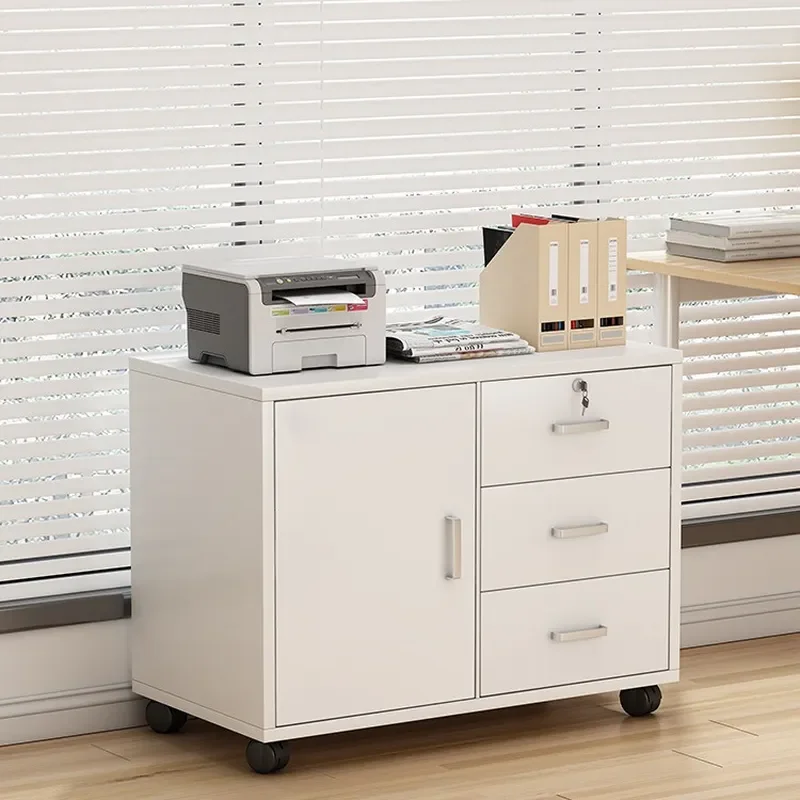 for Bedside Table Large 60cm Long Bedroom Wide Locked Storage Locker Sub Office Wooden File Cabinet