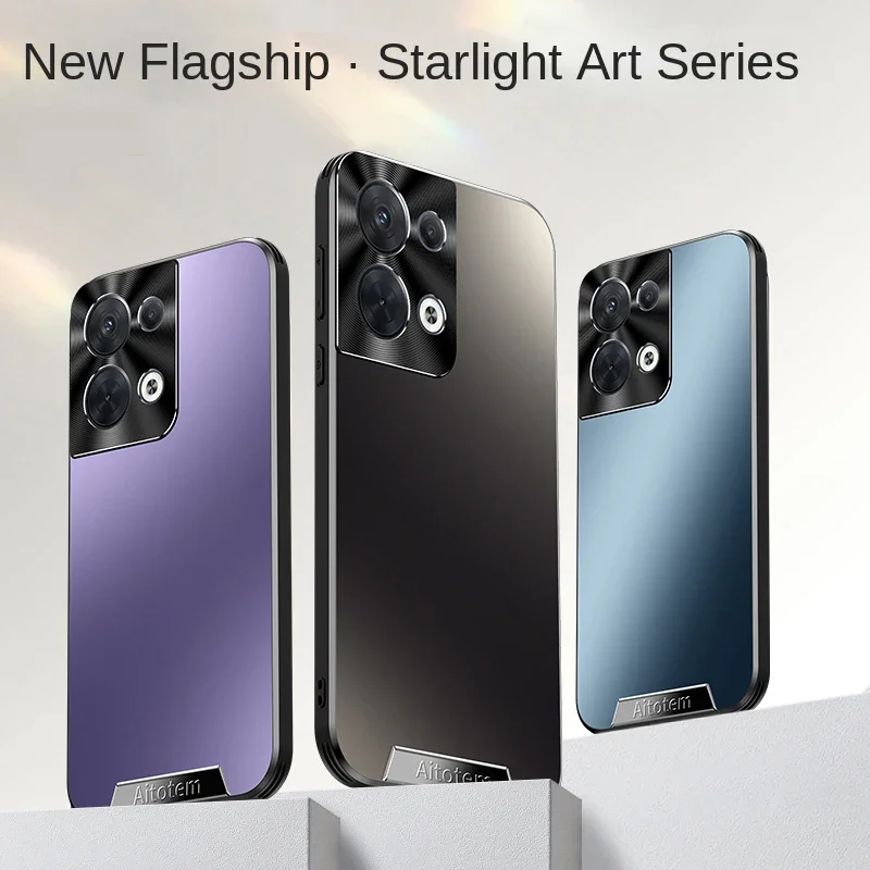 

Luxury Phone Case Shell for OPPO Reno8 Pro 5G Metal Shockproof All-inclusive Lens Protective Case All-in-one Bumper Back Cover