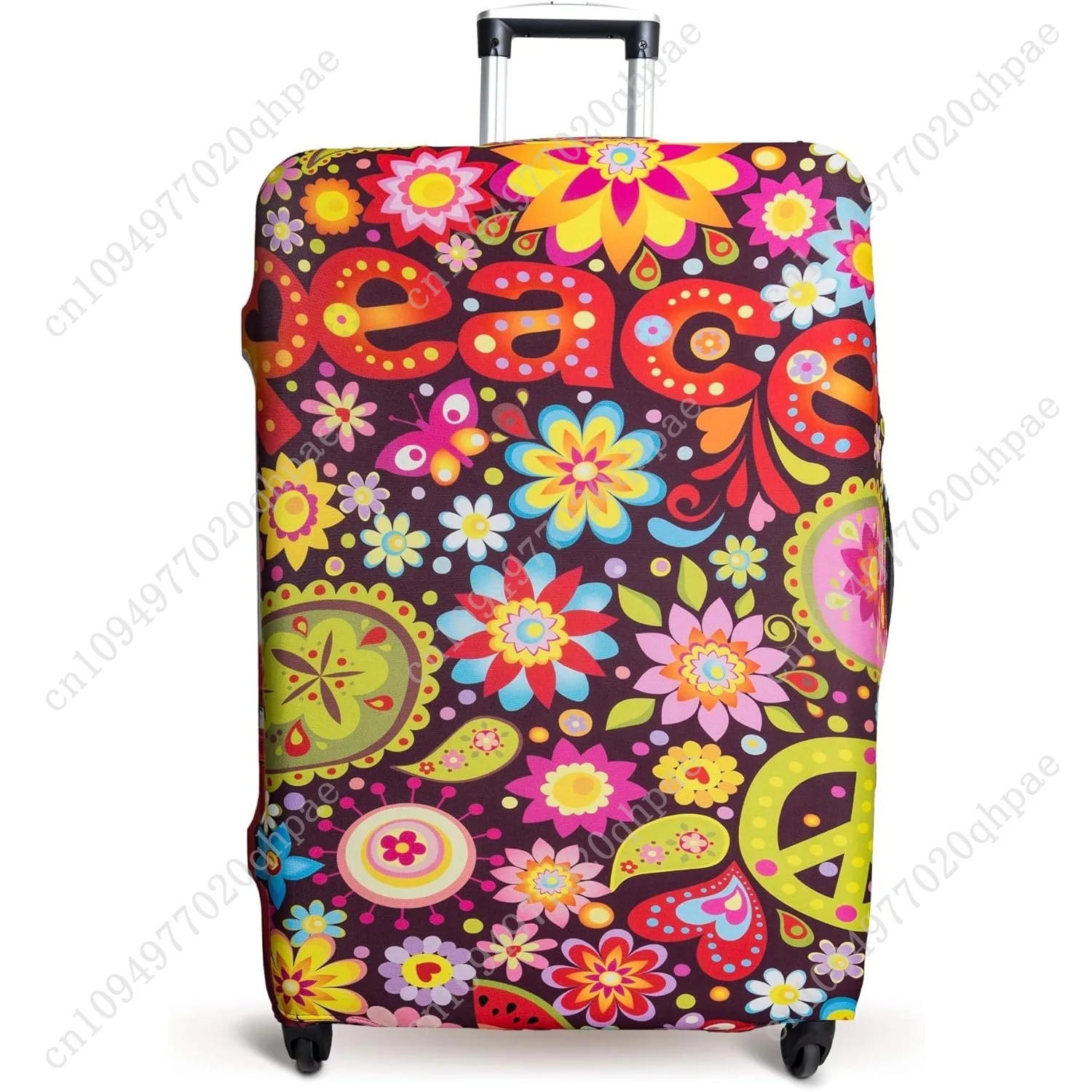 غطاء حقيبة الأمتعة يناسب 19-33 بوصة غطاء حقيبة سفر معتمد من TSA قابل للغسل ومضاد للغبار ومضاد للخدش (M (22-26 بوصة)