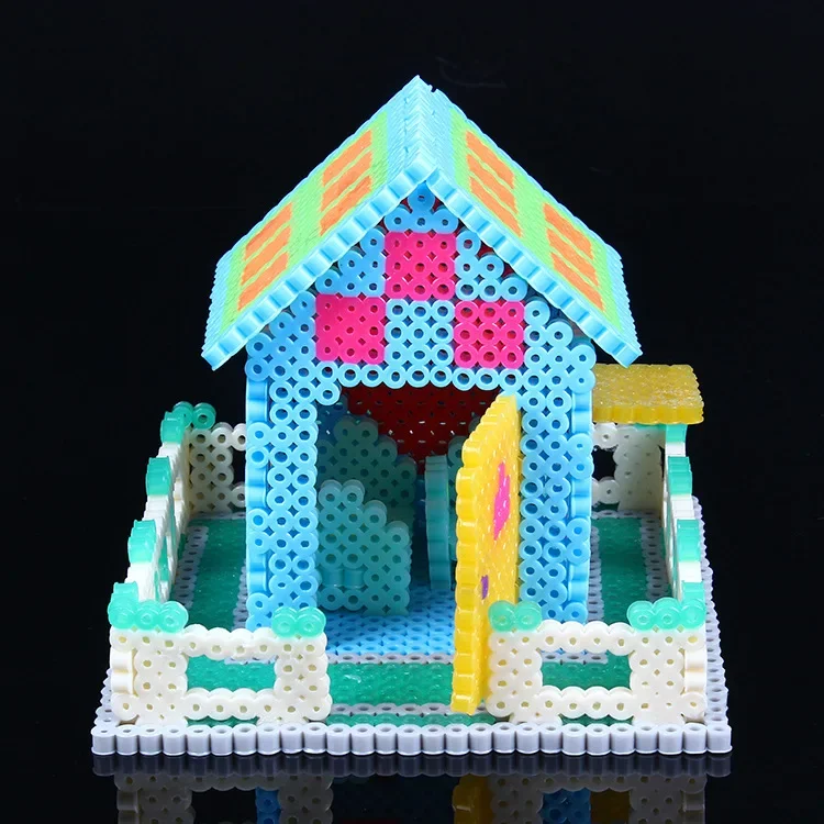 Perler koraliki 5mm Hama koralik dzieci edukacyjne puzzle zabawki DIY prezent Food Grade EVA koraliki bezpiecznikowe — zdjęcie 7
