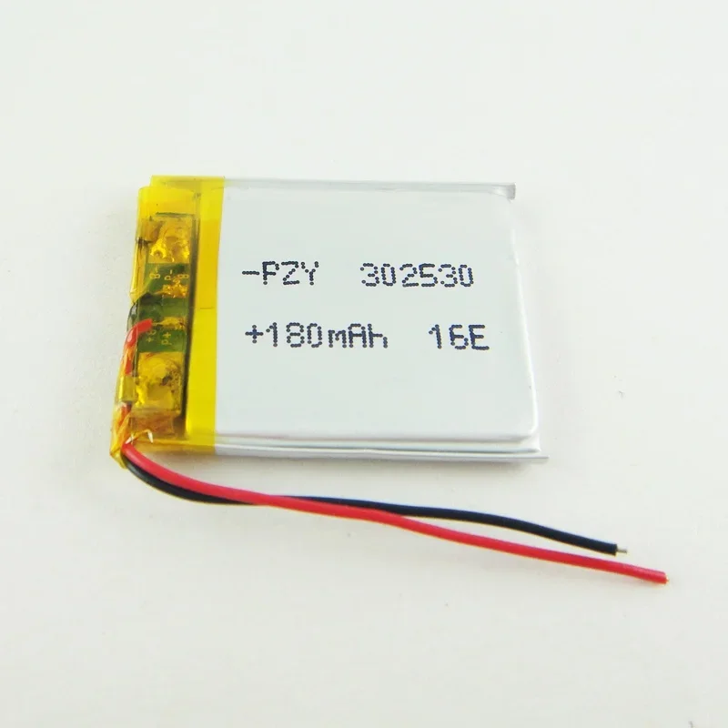 بطارية ليثيوم بوليمر 3.7 فولت بنية جديدة MP3 302530   ذكي تحديد المواقع نقطة القراءة القلم ساعة البطارية 180 مللي أمبير قابلة للشحن لي