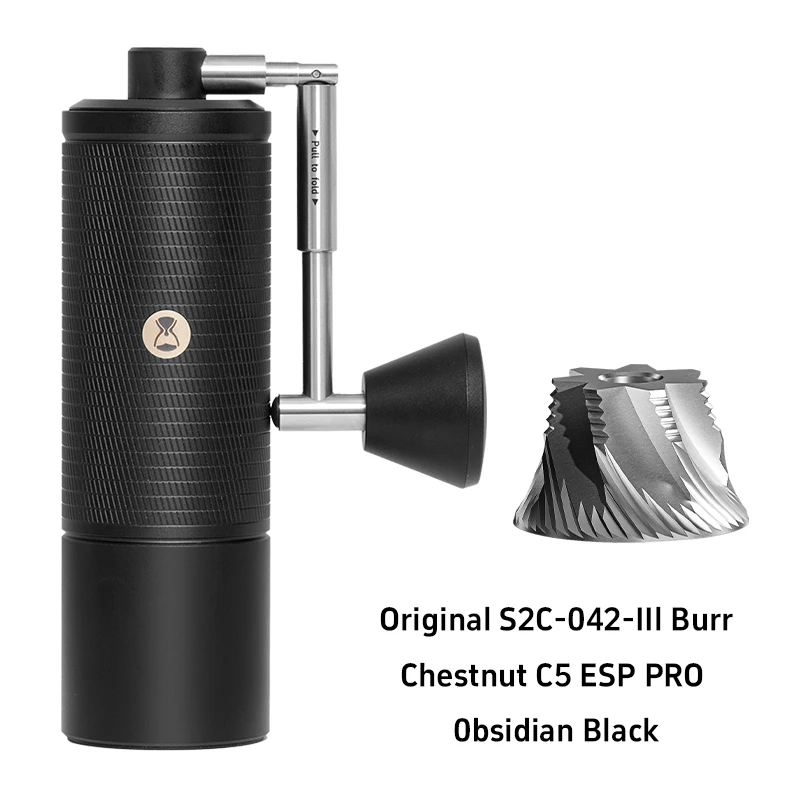 quality manual coffee grinder 2026 NEW Timemore C5/C5ESP PRO foldab handle design  Aluminum portable steel grinding core High