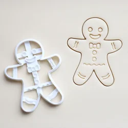 Halloween Gingerbread Man Skull Cookie Cutter Christmas 3D Plastic Skeleton Biscuit Mold Fondant Pastry Cartoon Cake Decoration