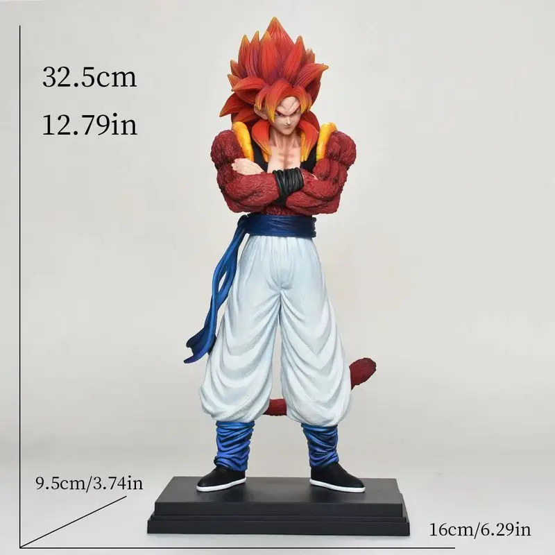 【En Stock】 33 cm Dragon Ball Ssj4 Gogeta Figure Super Saiyan 4 Gogeta Pvc figurines Jg Statue Collection modèle jouets cadeaux