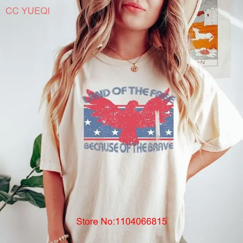 USA Shirt, Land of the Free Because of the Brave Tshirt, Patriotic Shirt