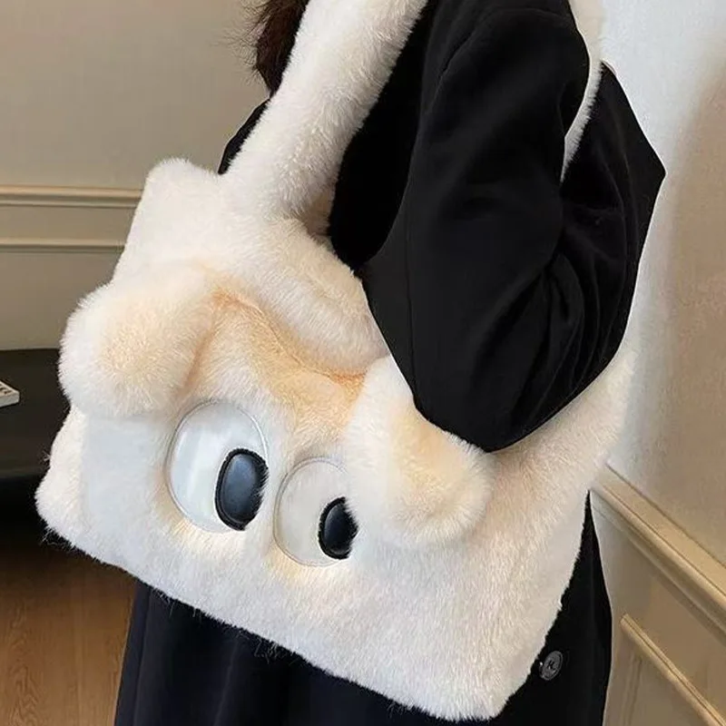 جديد في شتاء 2025! حقيبة كتف واحدة كرتونية رقيقة - سعة كبيرة للتنقل اليومي للطلاب