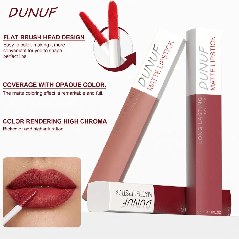 New 8 Color Matte Ink Liquid Lipstick Waterproof Long Lasting Lip Gloss Anti-sweat Lipstick Women Girls
