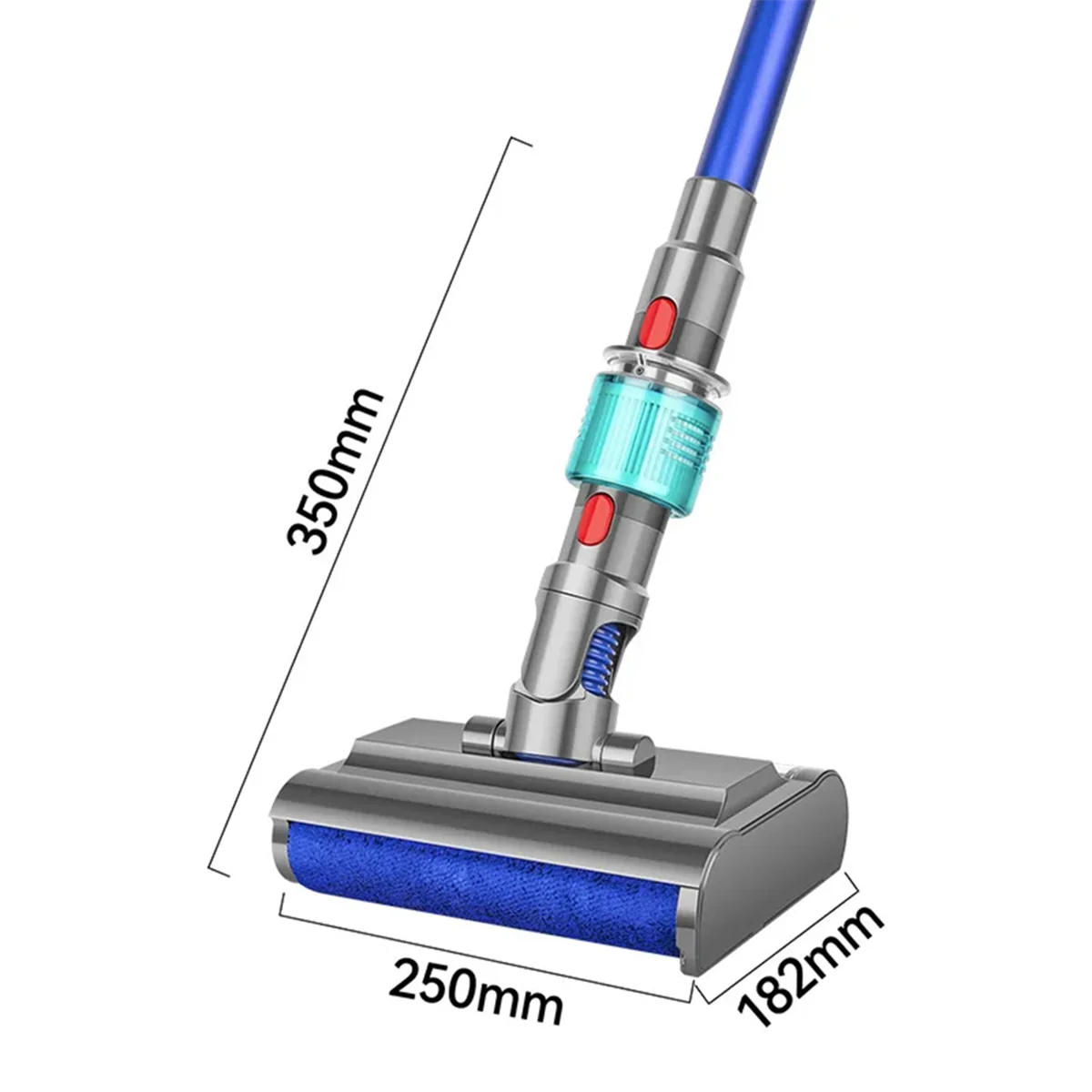 A17G Spazzola per pavimenti in velluto morbido leggero per Dyson V7 V8 V10 V11 V15 Lavapavimenti Lavaggio Mop Testa Aspirapolvere