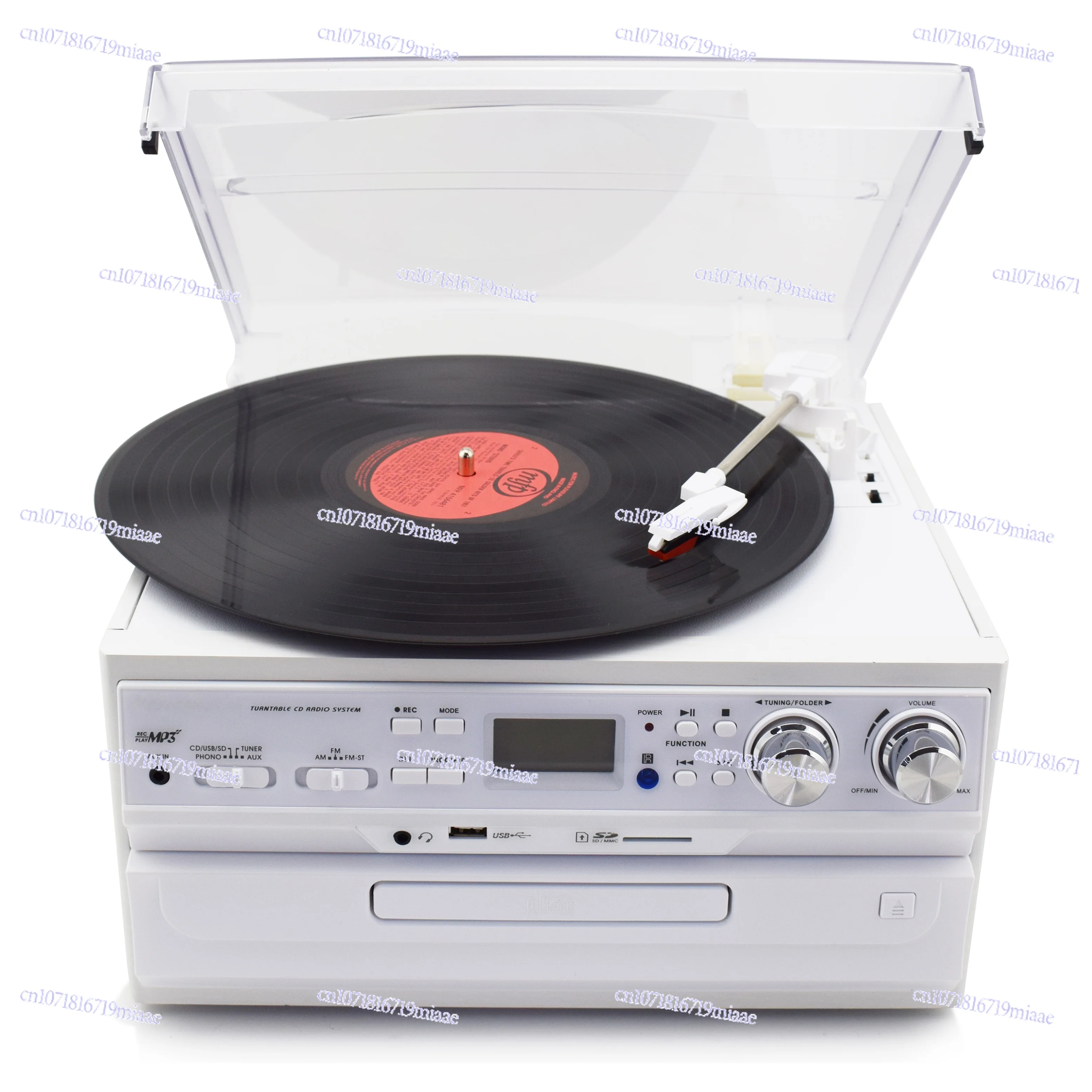 TR-17 CD All in One Multiple  Turntable Record Player With Usb Mp3 Cassette