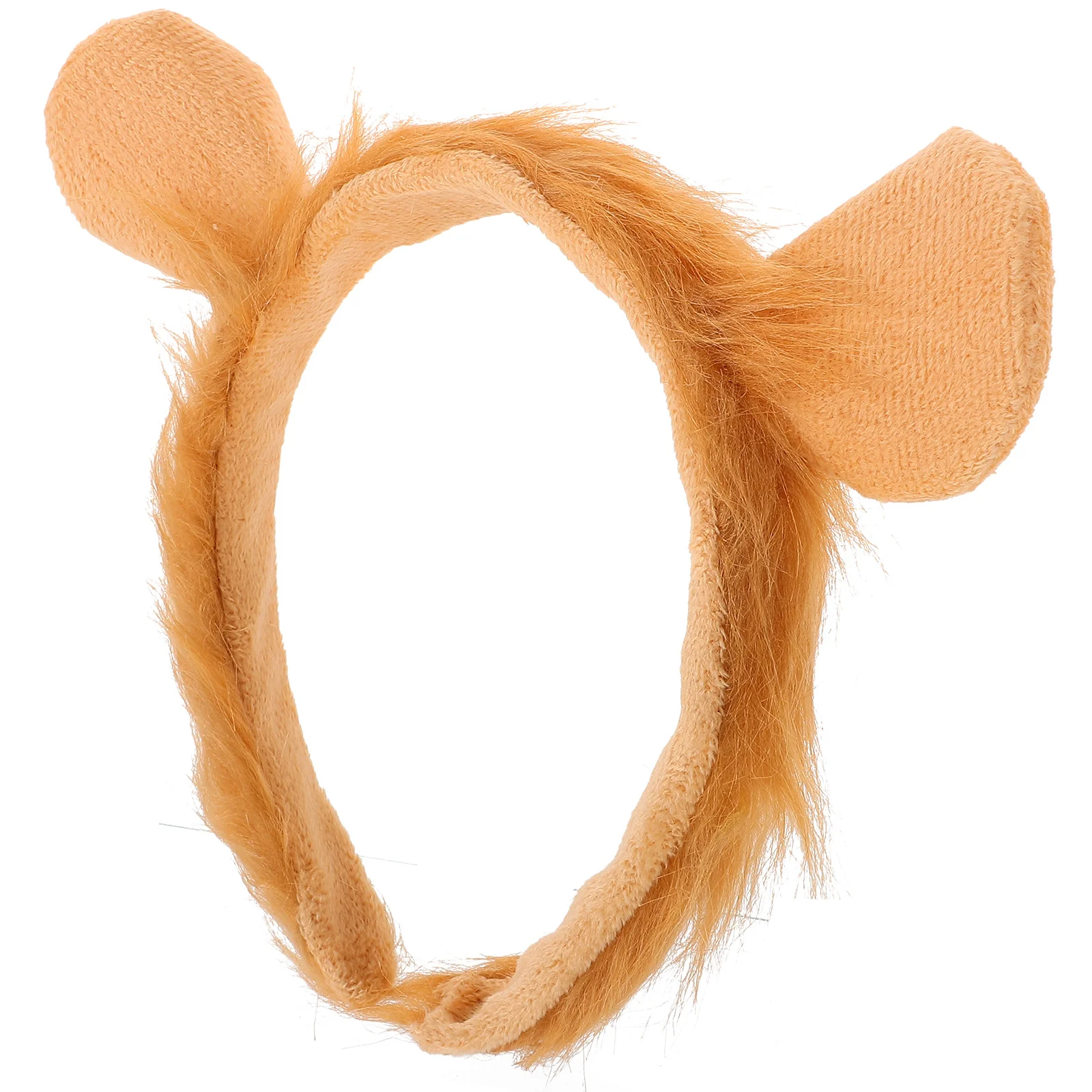 Lion Ear Headband Plush Halloween Ears Women Lion Costume Accessory Set Festive Party Supplies Adult Teen Soft Fur Tail Prop