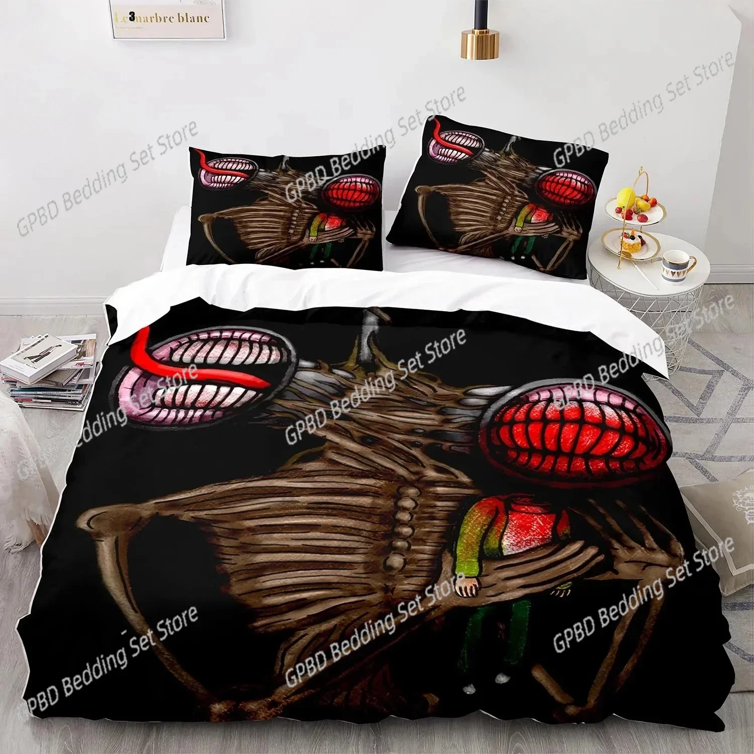 Siren Head 3D NEW Duvet Cover Pillowcase Bedding Set Adult Boy Girl Bedroom Decoration Children Single Double Large