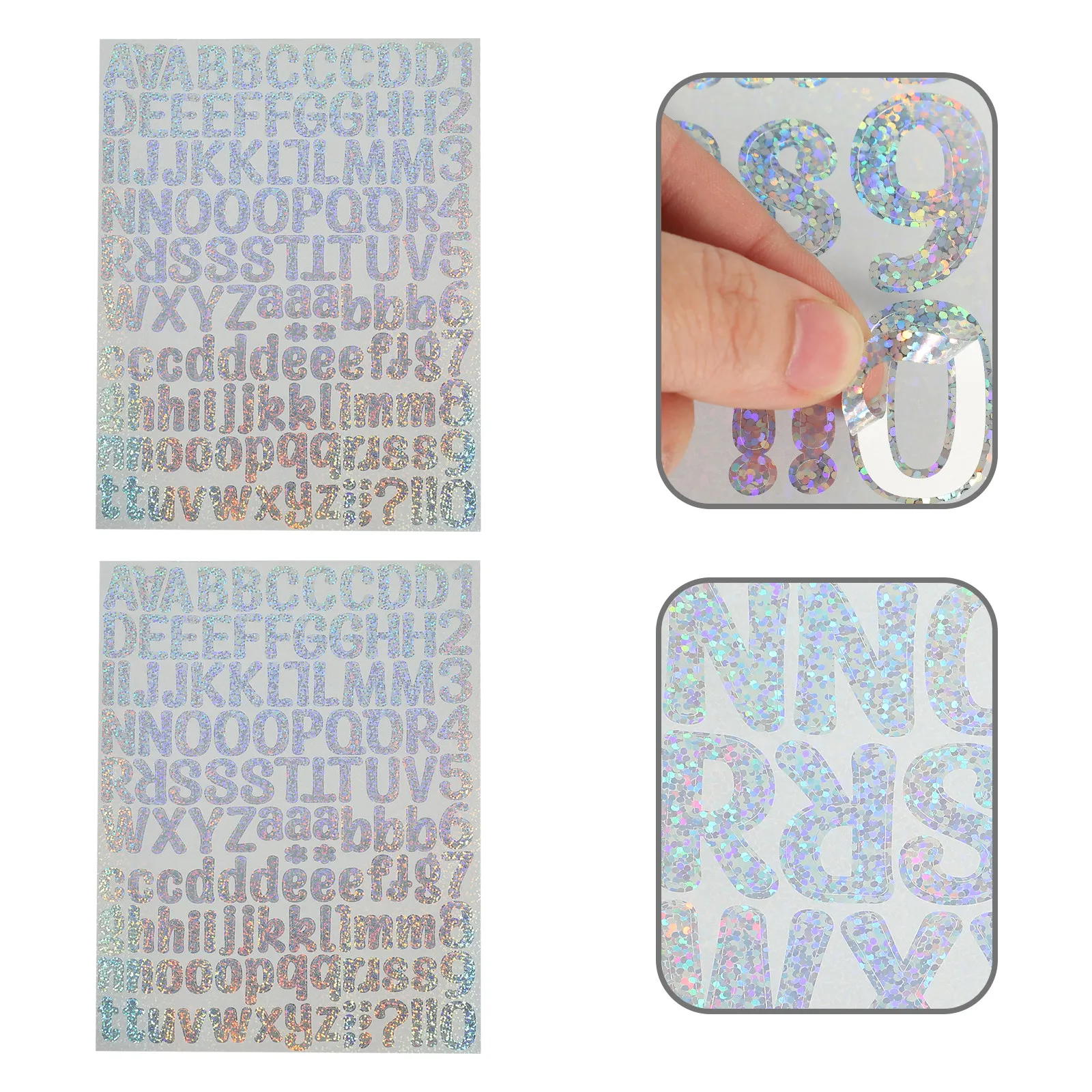 

10 Sheets Vinyl Letter Stickers Waterproof Removable Shiny Alphabet Decals for DIY Craft Home Decor Mailbox Car Truck Window