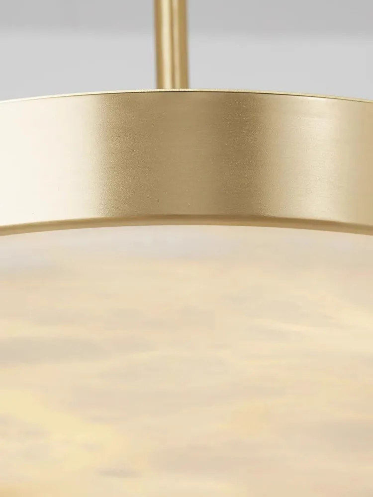 الحديثة الفاخرة الذهب الأسود جولة الرخام الثريا غرفة الطعام المنزل سقف داخلي معلق ضوء الزخرفية مع لهجات كريستال #6