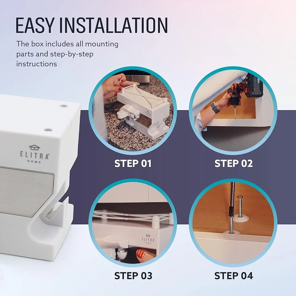 3-in-1 elektrischer Dosenöffner unter dem Schrank, Messerschärfer, Flaschenöffner, Küchenwerkzeug, platzsparendes Multifunktions-Gadget