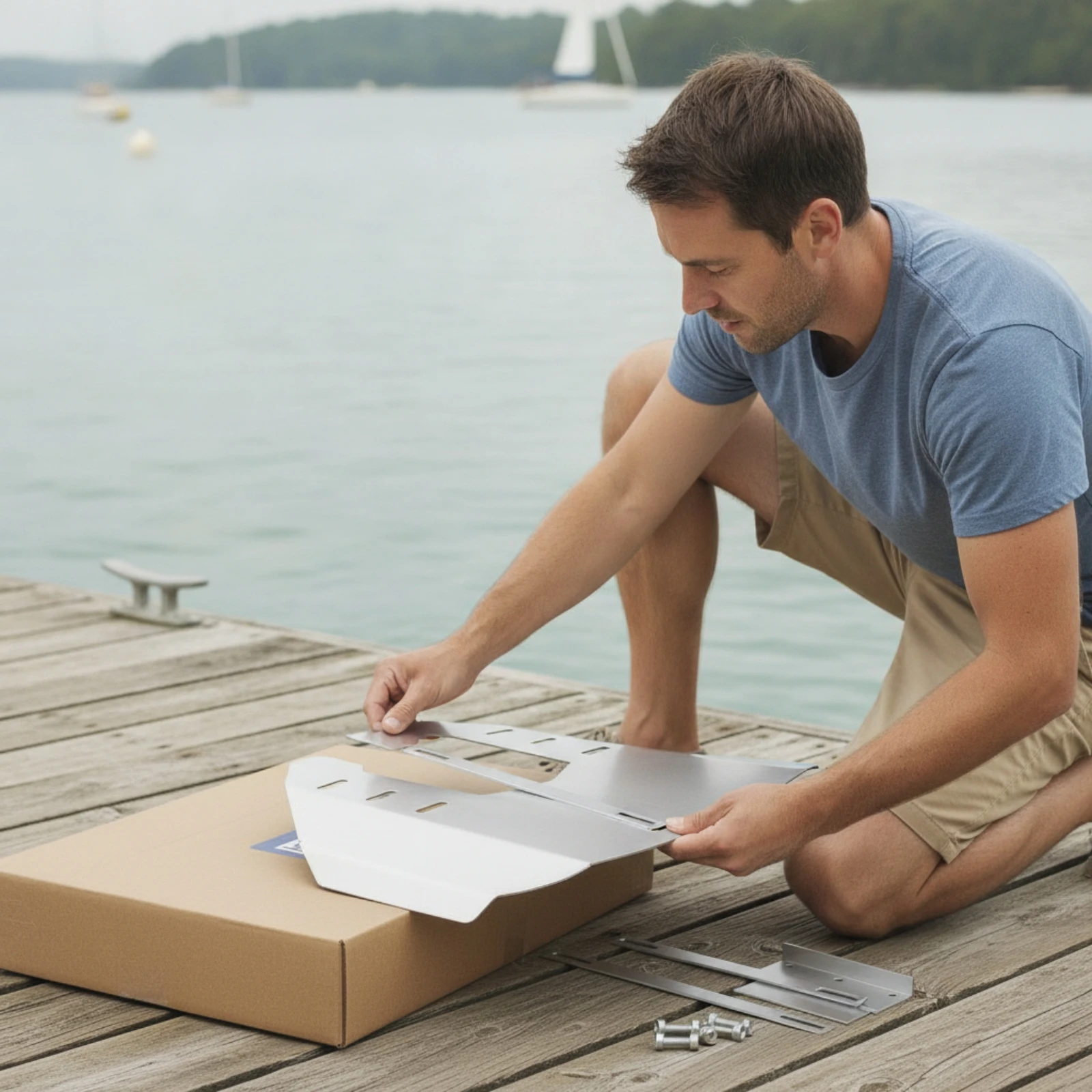 Outboard Motor Hydrofoil Easy to Install Hydrofoil Stabilizer Fin Kit Improved Performance Reduced Porpoising for Boaters, Boats