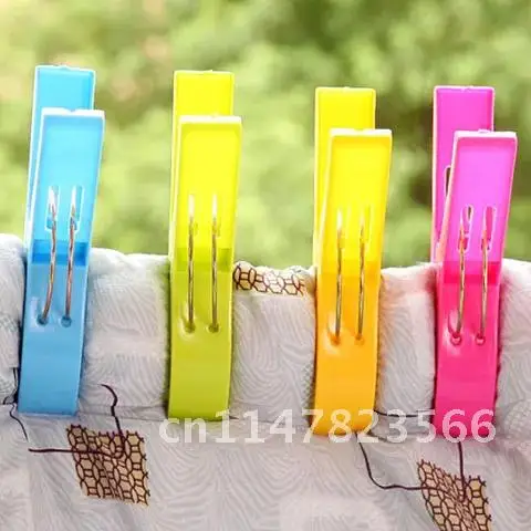 Clip Portable Clothespin laundry Clips Windproof Clips 4pcs Cotton Quilt Clothing Tools Plastic Large Sun Caught Big