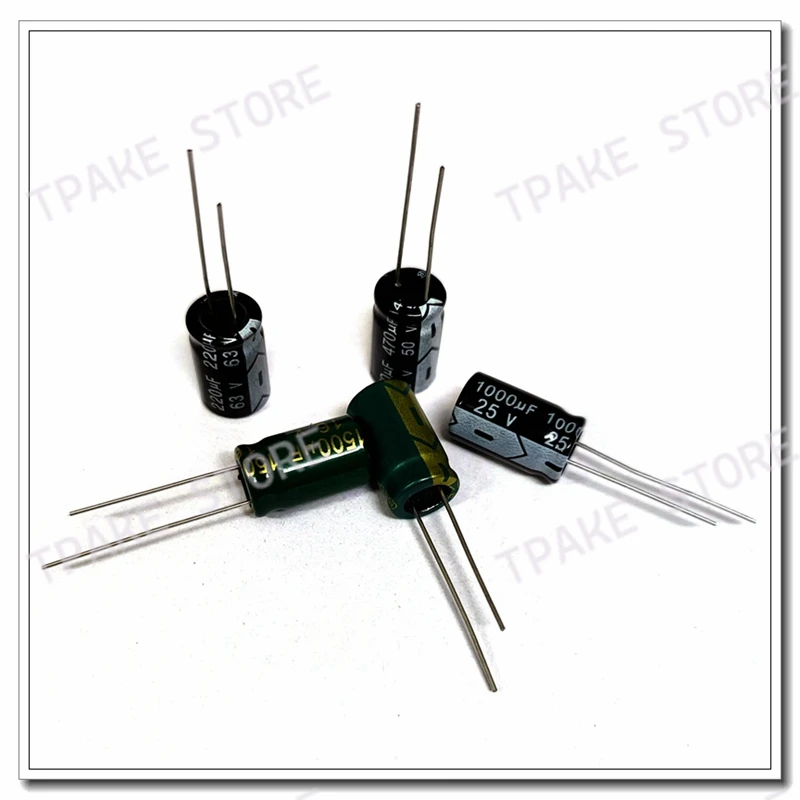 63V220UF 330/470/680/1000/1500/2200uF 10/16/25/35/50V Aluminum Electrolytic Capacitor Radial