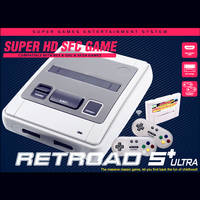RETROAD 5+Ultra SUPER HD ENTERTAINMENT Main Console Support Super NES/Super Famicom PAL&NTSC Game Cartridge Original Size