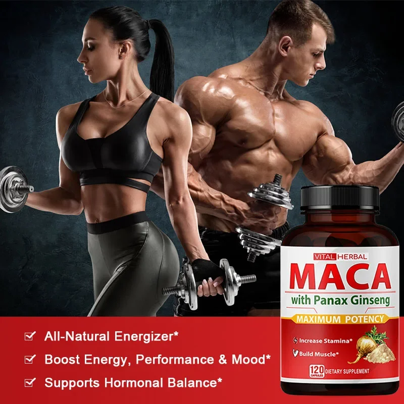 Pre-Workout Supplement - Contains Ginseng Extract Capsules To Burn Fat To Boost Strength, Energy, Performance and Muscle Mass