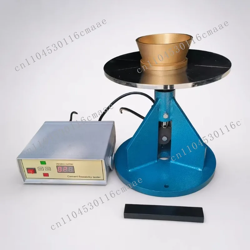 Settlement flow consistency tester, flow meter tester for testing the consistency and quality of grouted cement