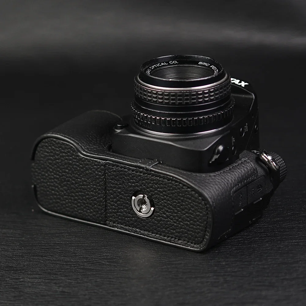 For Pentax KP case Genuine Real Leather Half Camera Case Bag Cover 17/K1000/K2 Case Camera Bag Photography Accessories