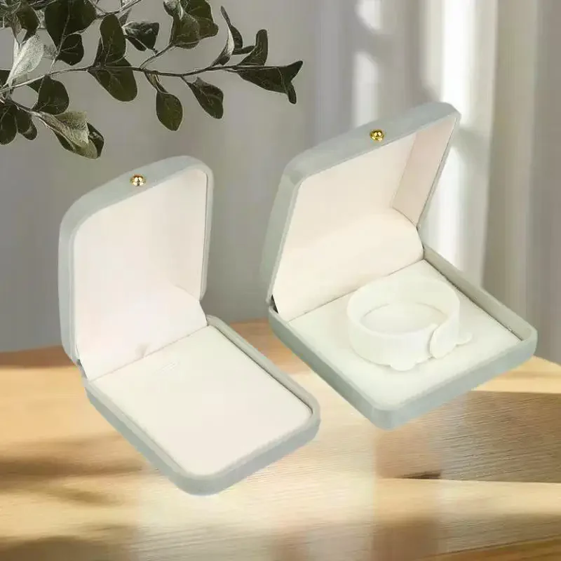 Velvet Jewelry Box Rings Necklaces Earrings Pendants Storage Box For Women Jewelry Packaging